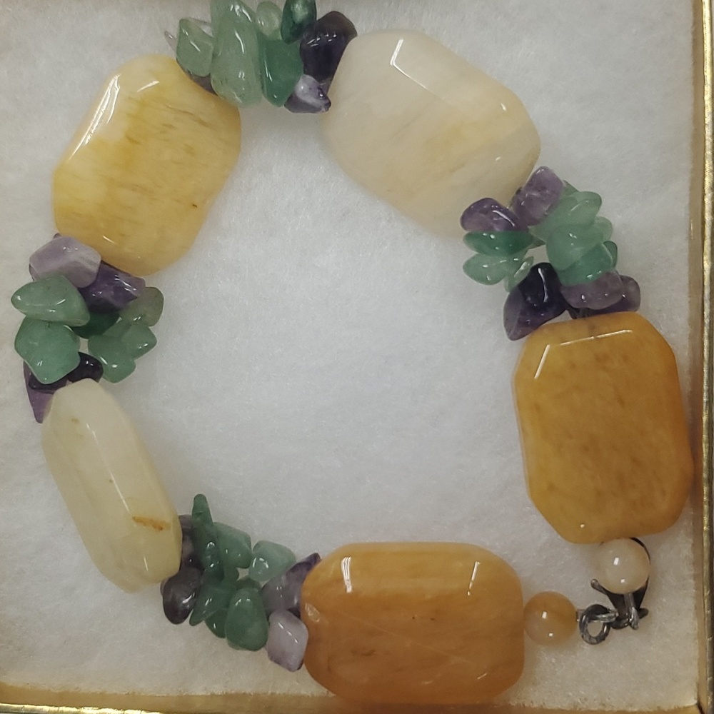 Womens Beaded Crystal Bracelet